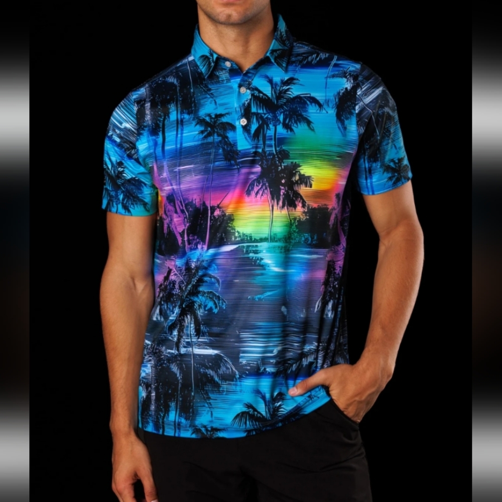 Sunday Swagger Golf Polo Maui Mirage